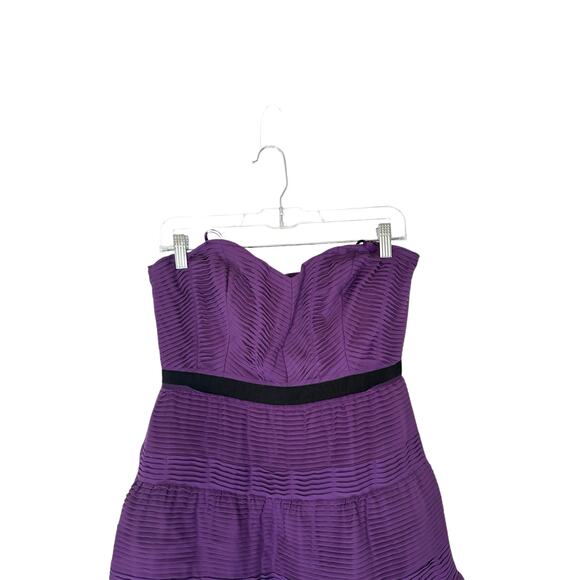 NWT BCBG Maxazria Purple HOCO Homecoming Winter Formal Y2K‎ Halter Dress Size 8 - Picture 7 of 10